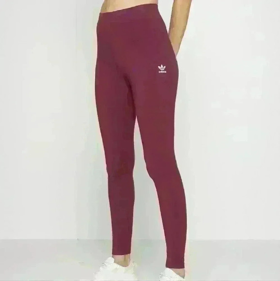 ADIDAS | Women's Crimson Tight Fit Full Length  High-Rise Leggings - Picture 1 of 5